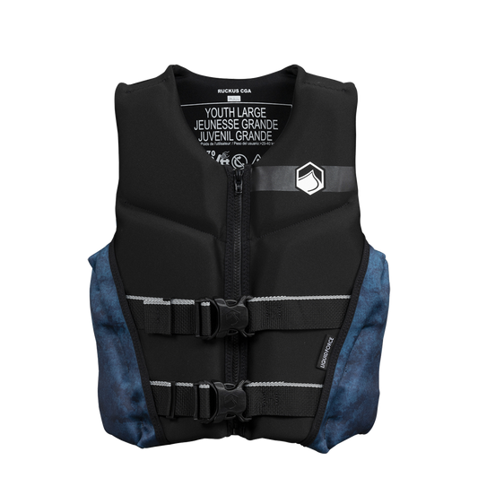Liquid Force Ruckus Youth Boy'S Vest Cga Hudson Black 55-75 Lbs-2235530-LIQUID FORCE-Elevate