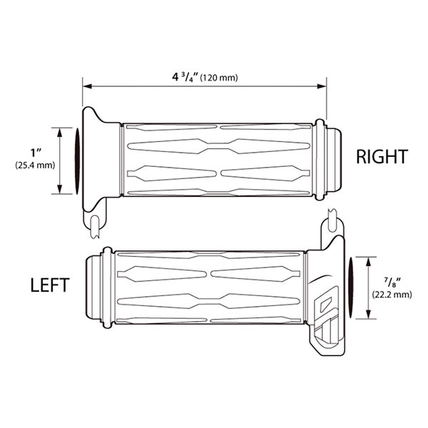 heated-grips-7/8"+1"-120mm-apollo