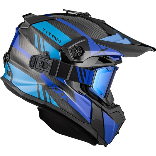 CKX Titan Original Carbon Helmet - Trail and Backcountry Trak - 210° Goggle Included