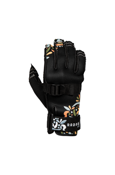 2025 Radar Lyric Black/Sea Blossom Ski Gloves-SQ153N240003-Radar-Elevate