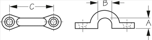 pad-eye-nylon-3/8"-white