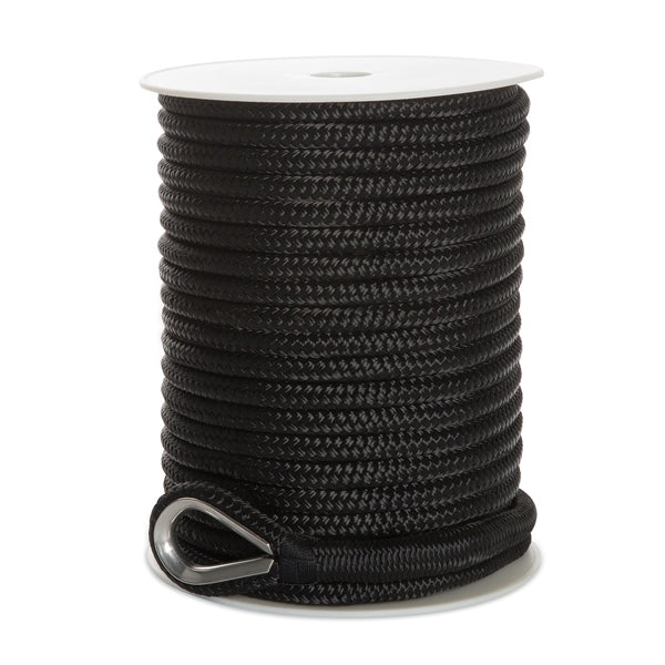 Kimpex Double Braid Anchor Line 150' - 1/2" - Nylon - Double Braided