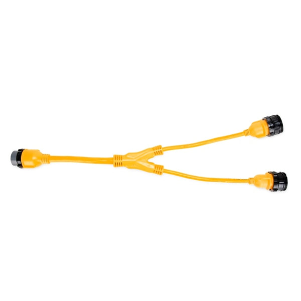 Camco PowerGrip Marine β Y Adapters- 50-Amp Locking/2 X 30AF