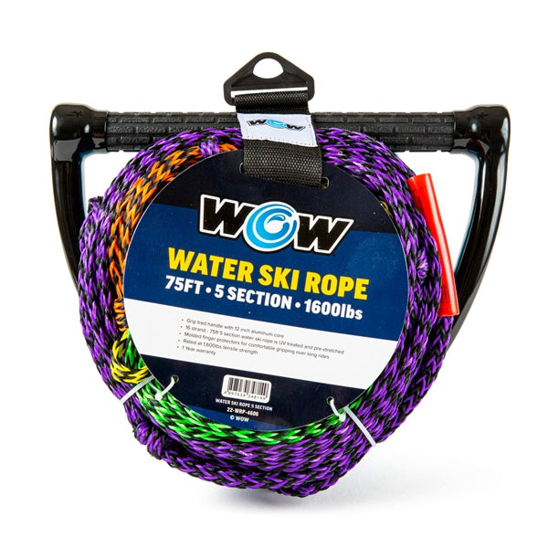 WOW 75' 5-section Water Ski Rope Tow rope