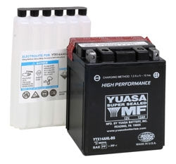 Yuasa Battery Maintenance Free AGM High Performance YTX14AH-BS-010264-Yuasa-Elevate