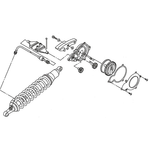 Kimpex Yamaha Adjuster Cable Ass'y for Rear Suspension-100255-Kimpex-Elevate