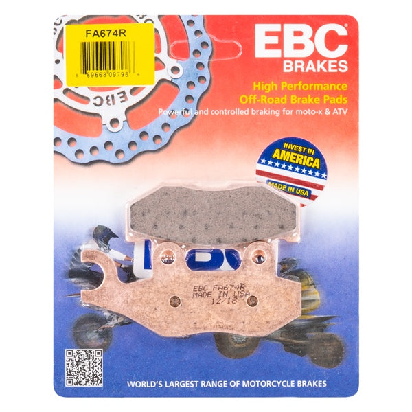 EBC “R“ Long Life Sintered Brake Pad Sintered metal - Rear-077022-EBC-Elevate