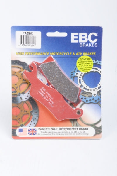 EBC "X" Carbon Graphite Brake Pad Carbon graphite - Front/Rear-077763-EBC-Elevate