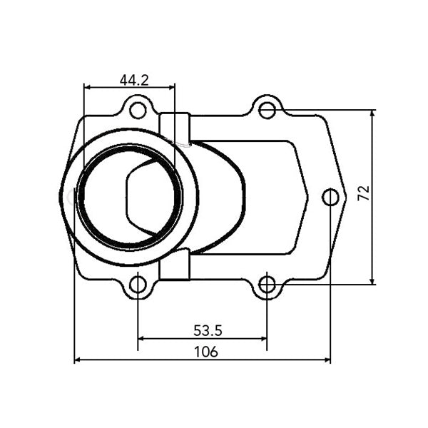 Kimpex Carburetor Adapter Mounting Flange Fits Arctic cat-Kimpex-Elevate