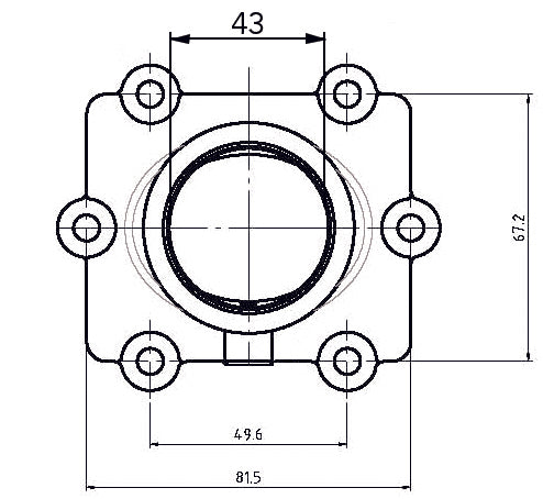 Kimpex Carburetor Adapter Mounting Flange Fits Arctic cat-Kimpex-Elevate