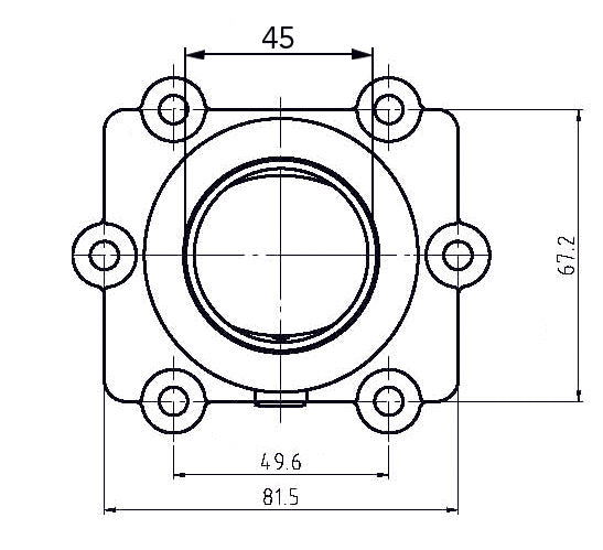Kimpex Carburetor Adapter Mounting Flange Fits Arctic cat-Kimpex-Elevate