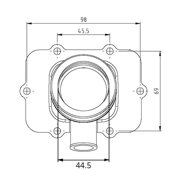 Kimpex Carburetor Adapter Mounting Flange Fits Ski-doo-Kimpex-Elevate