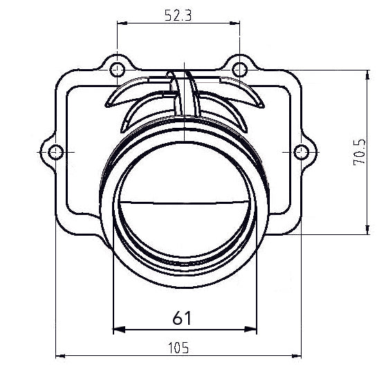 Kimpex Carburetor Adapter Mounting Flange Fits Ski-doo-Kimpex-Elevate