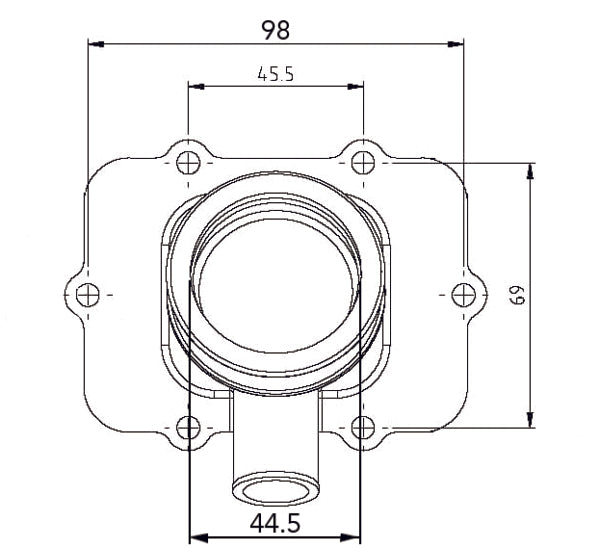 Kimpex Carburetor Adapter Mounting Flange Fits Ski-doo-Kimpex-Elevate