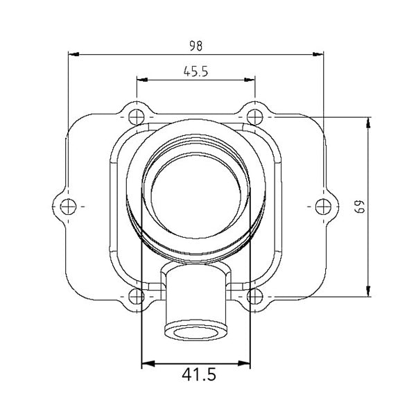 Kimpex Carburetor Adapter Mounting Flange Fits Ski-doo-Kimpex-Elevate