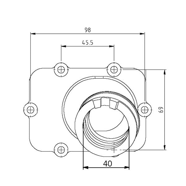 Kimpex Carburetor Adapter Mounting Flange Fits Ski-doo-Kimpex-Elevate
