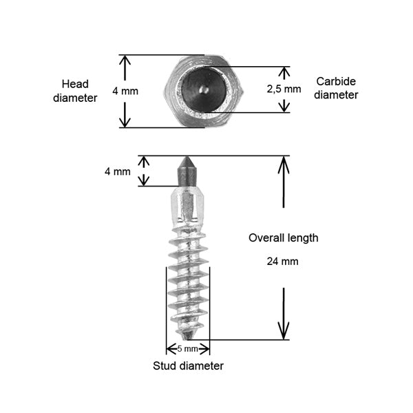 IGrip Snow Studs ST24R 24 mm-103078-IGrip-Elevate