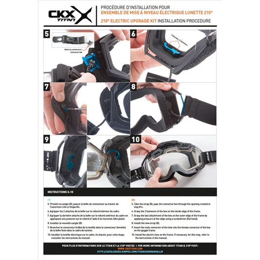 CKX Electric 210° Goggles Lens with Adjustable Ventilation & Accessories-120098-CKX-Elevate