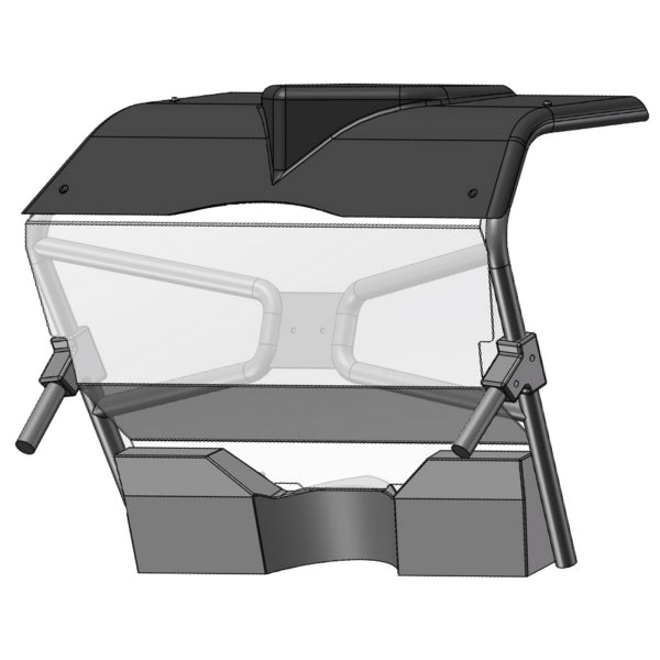 Direction 2 Rear Windshield Fits CFMoto-Direction2-Elevate