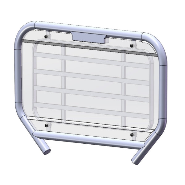 Direction 2 Rear Windshield - Scratch Resistant Fits Kawasaki-174058-Direction2-Elevate