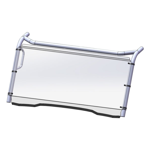 Direction 2 Full Windshield - Scratch resistant Fits Kawasaki-174066-Direction2-Elevate