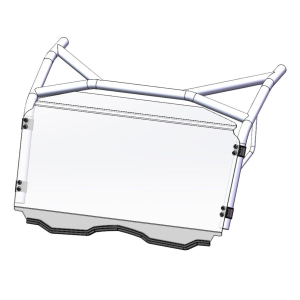 Direction 2 Full Windshield - Scratch resistant Fits CFMoto-Direction2-Elevate
