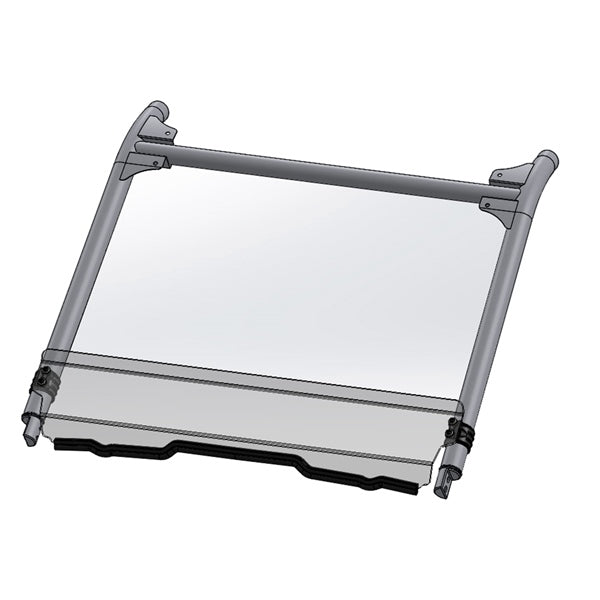 Direction 2 Short Windshield - Scratch Resistant Fits Polaris-174218-Direction2-Elevate