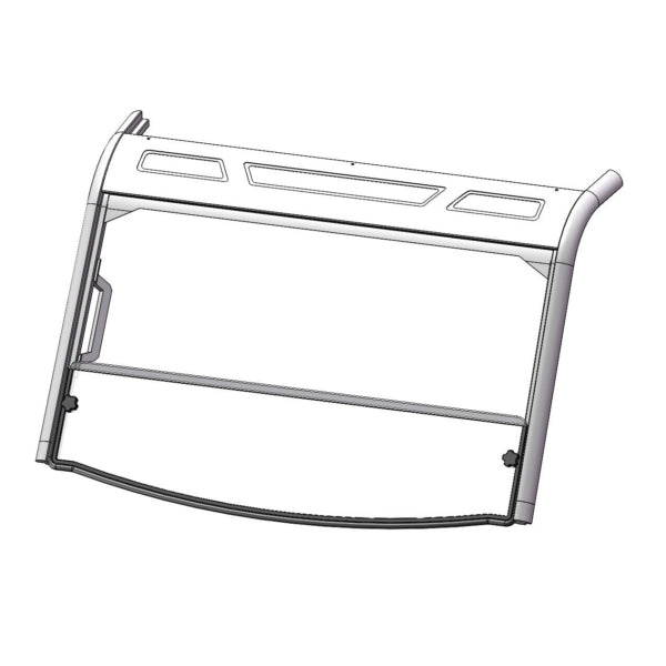 Direction 2 Short Windshield - Scratch Resistant Fits Polaris-Direction2-Elevate