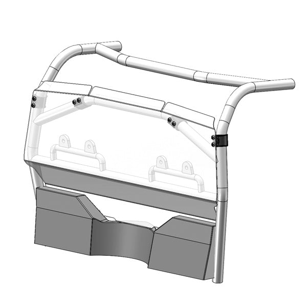 Direction 2 Rear Windshield Fits CFMoto-Direction2-Elevate