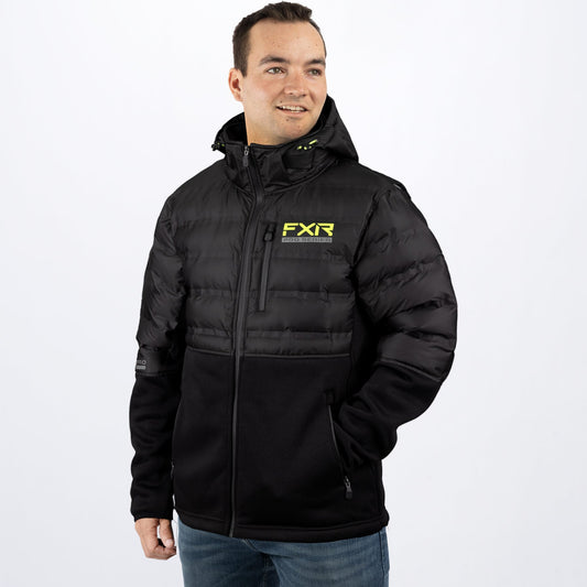 FXR Men's Excursion Lt Hybrid Quilted Hoodie-221133-1065-10-FXR Racing-Elevate