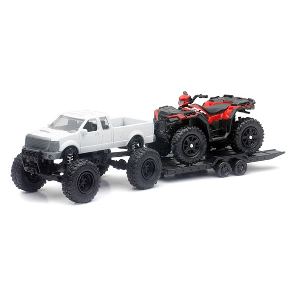 New Ray Toys Scale Model - Truck with Polaris ATV-202884-NewRayToys-Elevate
