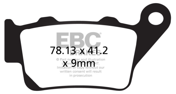 EBC V-Pad Brake Pad Semi Metallic - Rear-207582-EBC-Elevate