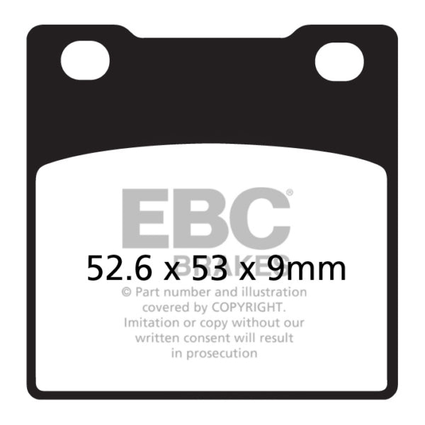 EBC V-Pad Brake Pad Semi Metallic - Rear-207610-EBC-Elevate