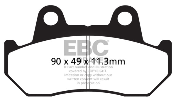 EBC V-Pad Brake Pad Semi Metallic - Front/Rear-207614-EBC-Elevate
