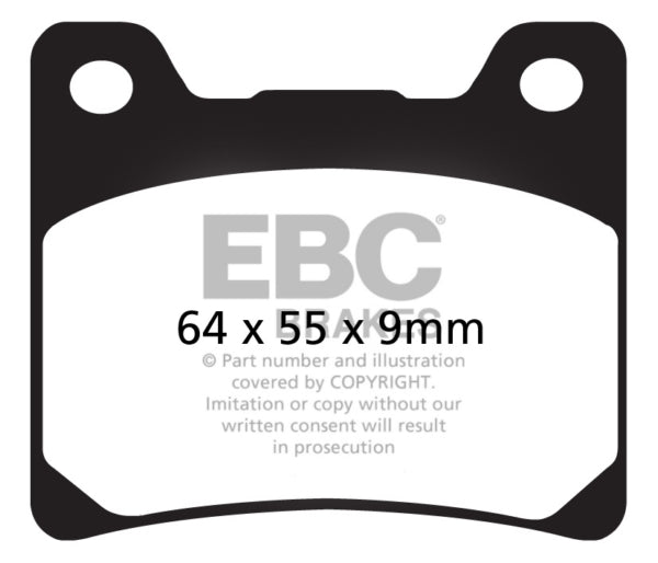 EBC V-Pad Brake Pad Semi Metallic - Front/Rear-207619-EBC-Elevate