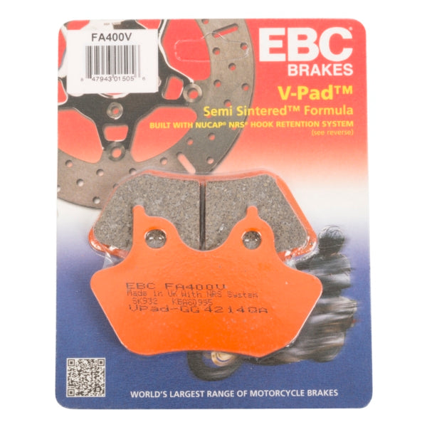 EBC V-Pad Brake Pad Semi Metallic - Rear-207652-EBC-Elevate