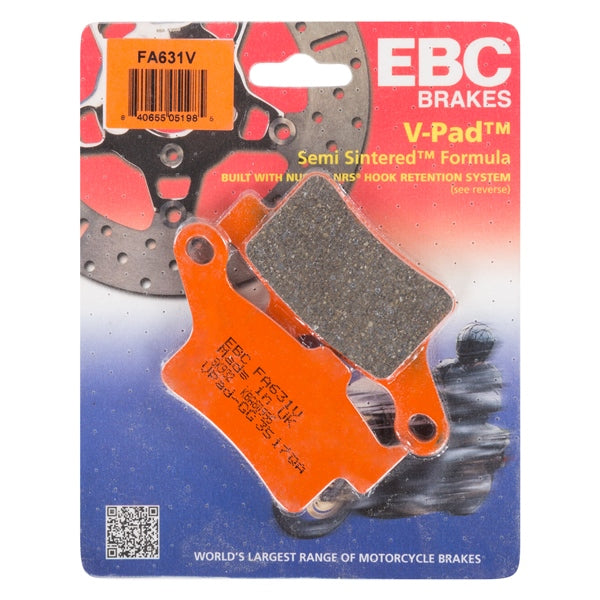 EBC V-Pad Brake Pad Semi Metallic - Rear-207925-EBC-Elevate