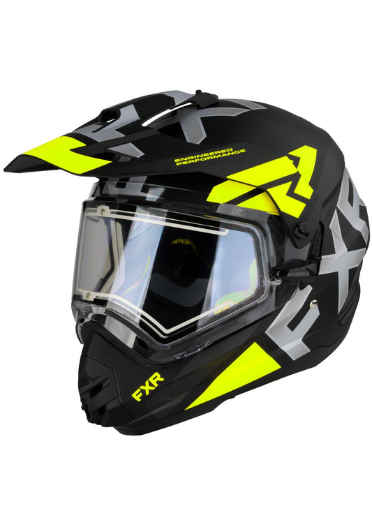 FXR Torque X Evo Helmet w/ E Shield & Sun Shade 21-210622-6500-04-FXR Racing-Elevate