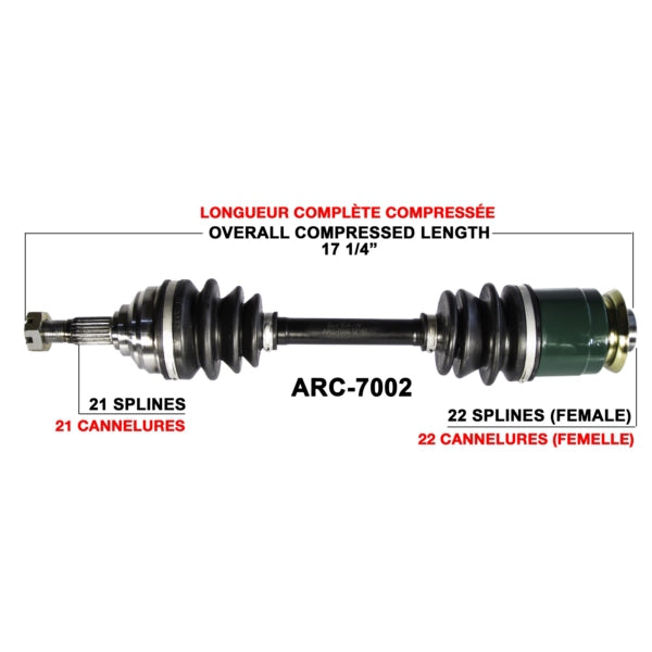 TrakMotive Complete Axle Fits Arctic cat-TrakMotive-Elevate