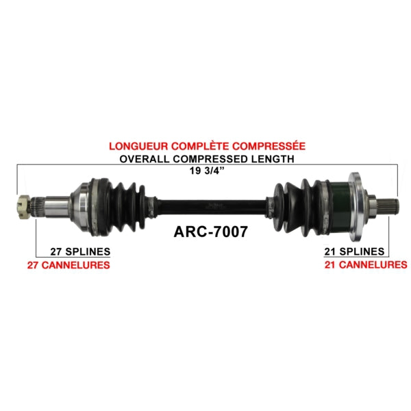 TrakMotive Complete Axle Fits Arctic cat-TrakMotive-Elevate