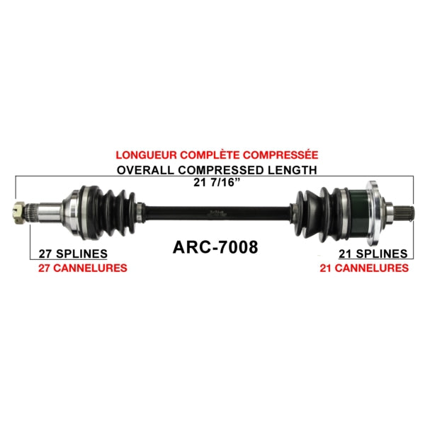 TrakMotive Complete Axle Fits Arctic cat-TrakMotive-Elevate
