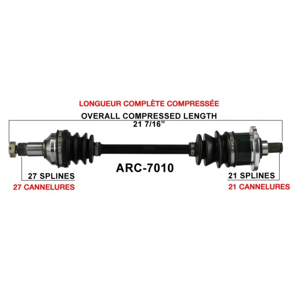 TrakMotive Complete Axle Fits Arctic cat-TrakMotive-Elevate