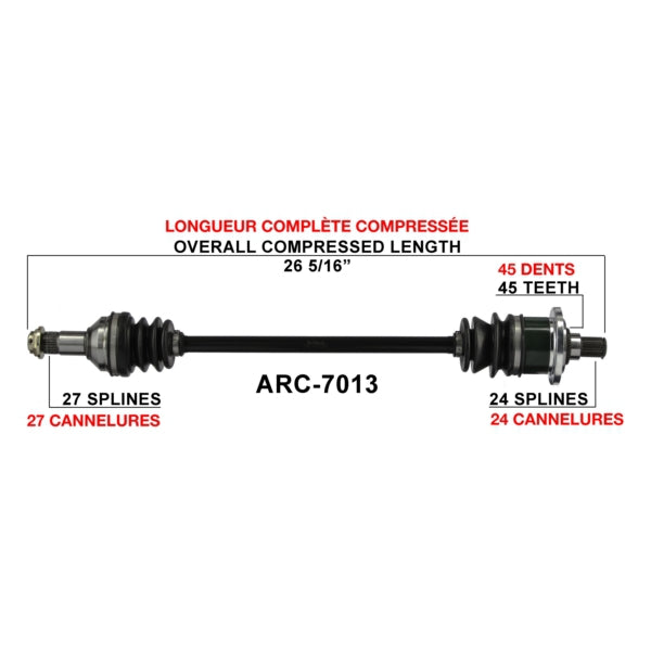 TrakMotive Complete Axle Fits Arctic cat-TrakMotive-Elevate