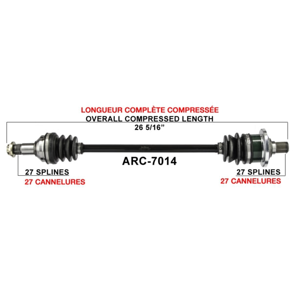 TrakMotive Complete Axle Fits Arctic cat-TrakMotive-Elevate