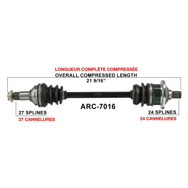 TrakMotive Complete Axle Fits Arctic cat-TrakMotive-Elevate