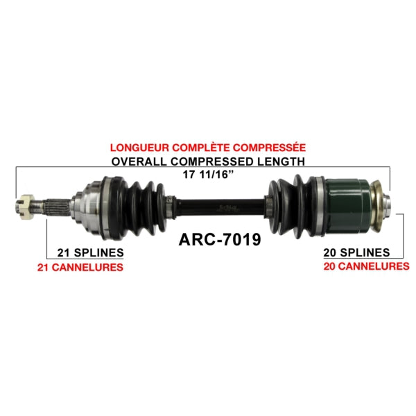 TrakMotive Complete Axle Fits Arctic cat-TrakMotive-Elevate