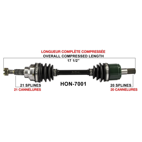 TrakMotive Complete Axle Fits Honda-TrakMotive-Elevate