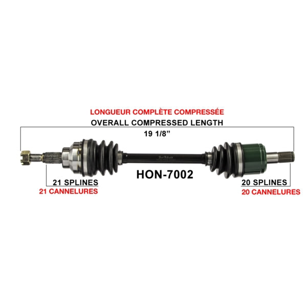 TrakMotive Complete Axle Fits Honda-TrakMotive-Elevate