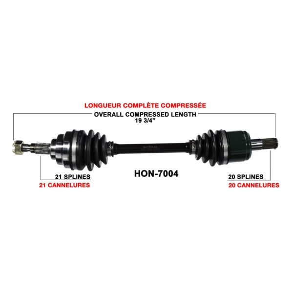 TrakMotive Complete Axle Fits Honda-TrakMotive-Elevate