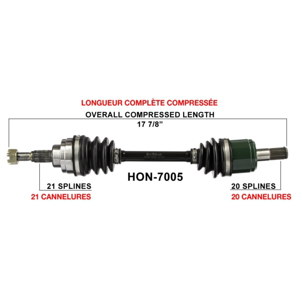 TrakMotive Complete Axle Fits Honda-TrakMotive-Elevate